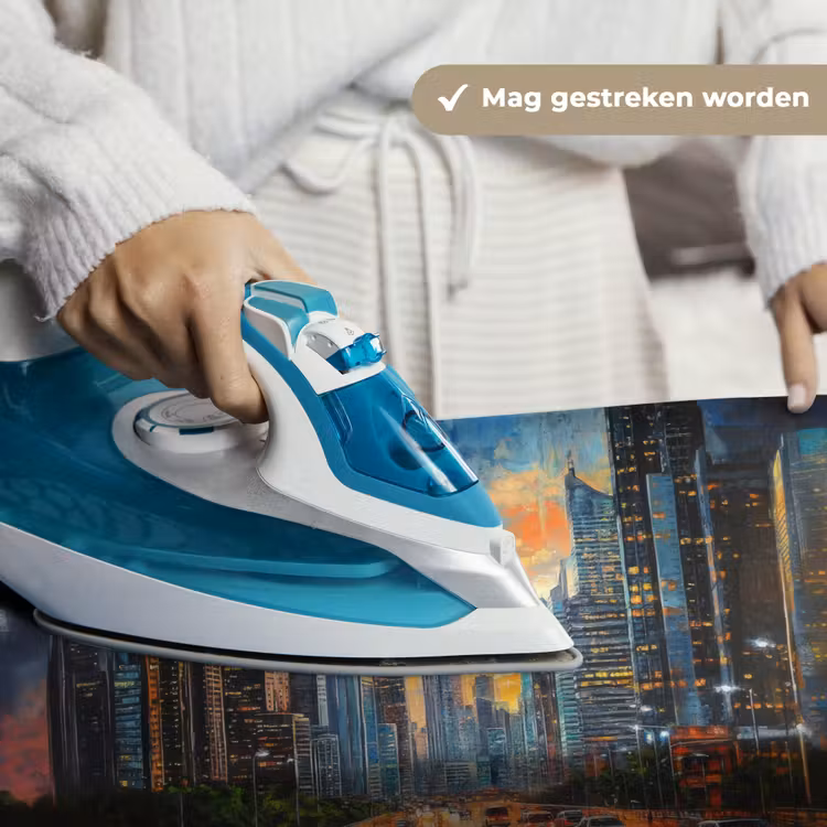 Wandkleed - Auto - Skyline - Zon - Blauw — 6