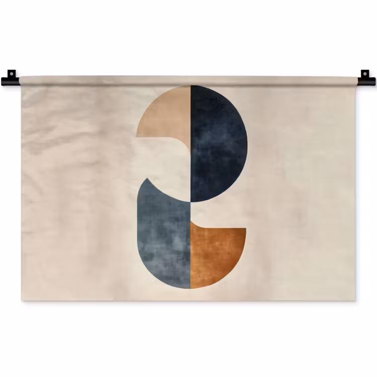 Wandkleed - Cirkels - Abstract - Kleurrijk — 1