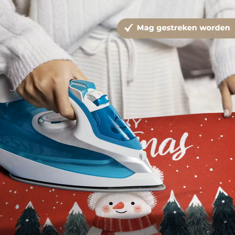 Wandkleed - Kerstgroet - Sneeuw - Rood — 6
