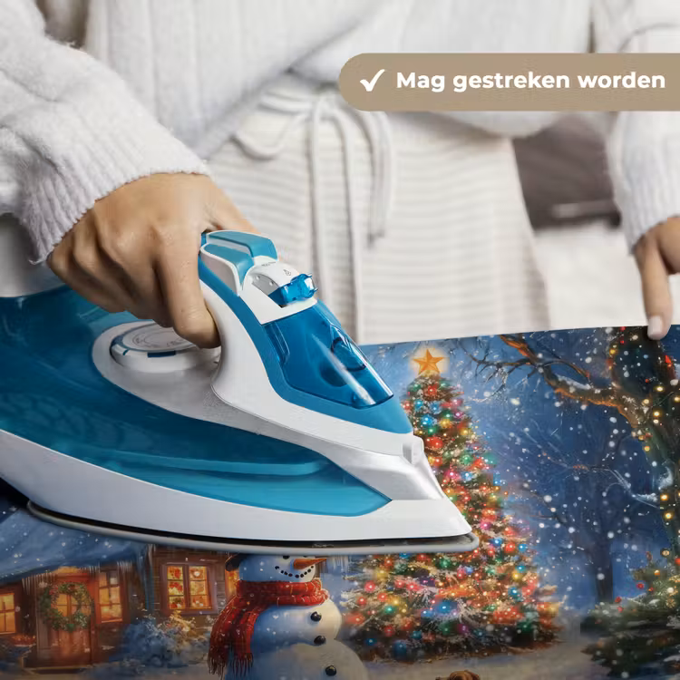 Wandkleed - Kerstwonder - Winteravond - Kleurrijk — 6