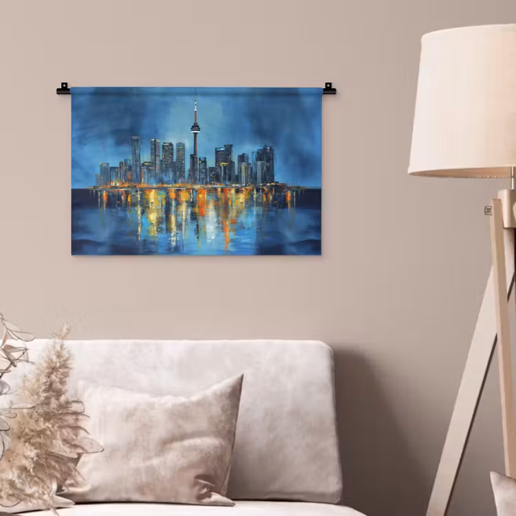Wandkleed - Skyline Toronto - Water - Stadslichten - Toren — 2