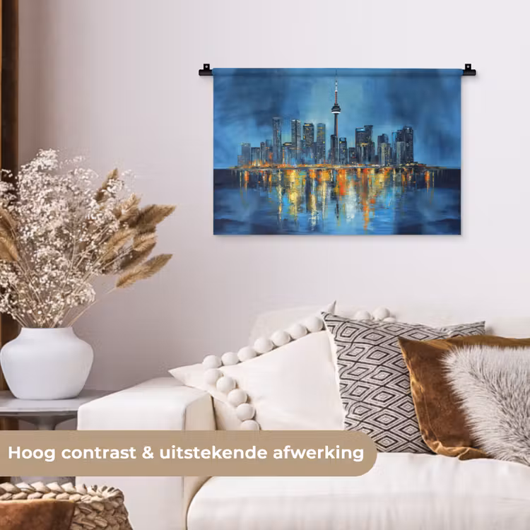 Wandkleed - Skyline Toronto - Water - Stadslichten - Toren — 4
