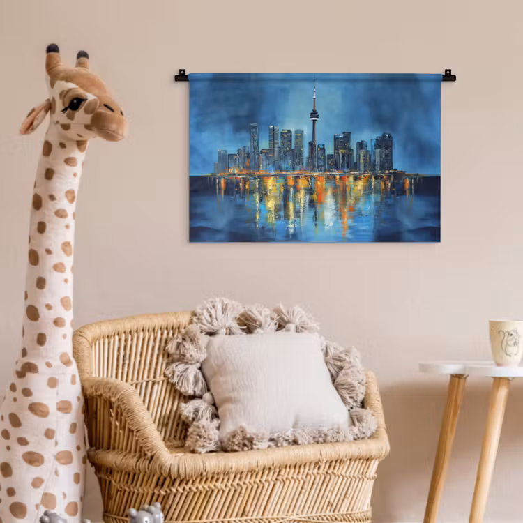 Wandkleed - Skyline Toronto - Water - Stadslichten - Toren — 5