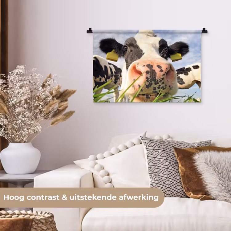 Wandkleed - Koe - Boerderij - Gras - Dieren — 4