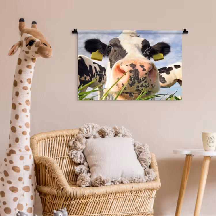 Wandkleed - Koe - Boerderij - Gras - Dieren — 5