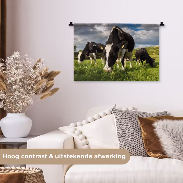 Wandkleed - Koeien - Dieren - Gras - Weiland - Boerderij — 4