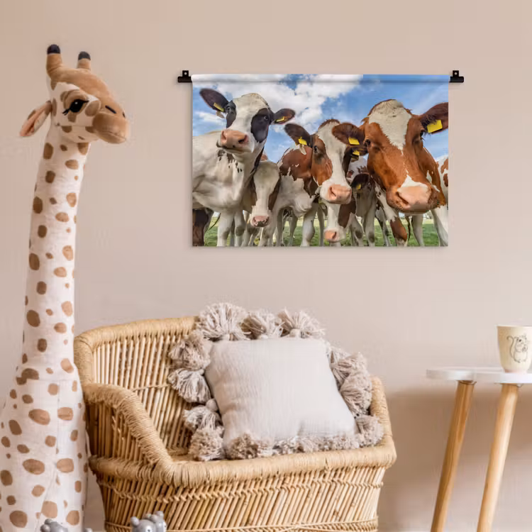 Wandkleed - Koeien - Dieren - Weiland - Natuur — 5