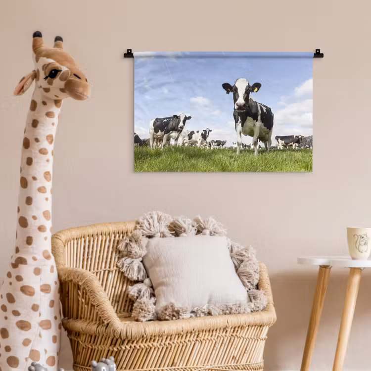 Wandkleed - Koeien - Gras - Dieren - Zon - Boerderij — 5
