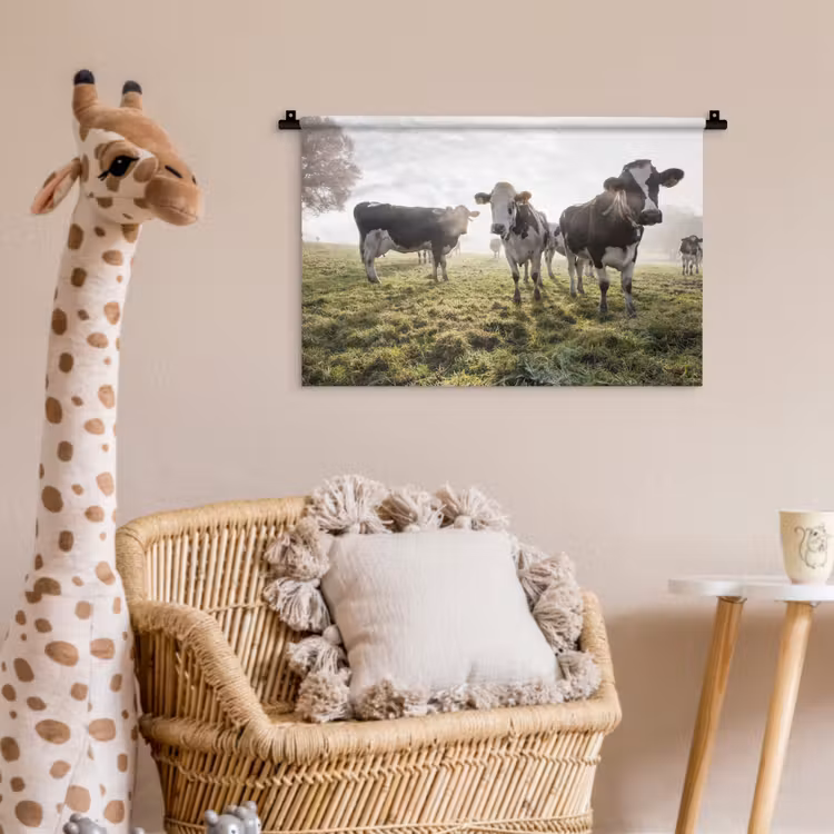 Wandkleed - Koeien - Licht - Gras - Dieren — 5