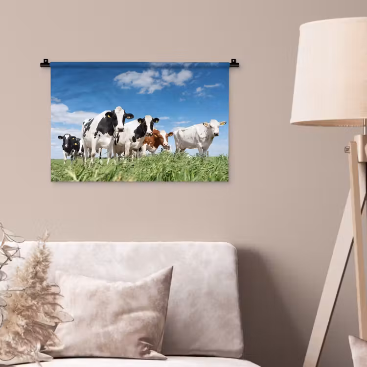 Wandkleed - Koeien - Platteland - Weiland - Natuur - Dieren — 2