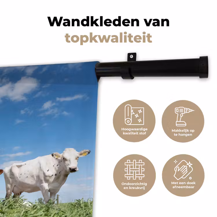 Wandkleed - Koeien - Platteland - Weiland - Natuur - Dieren — 3