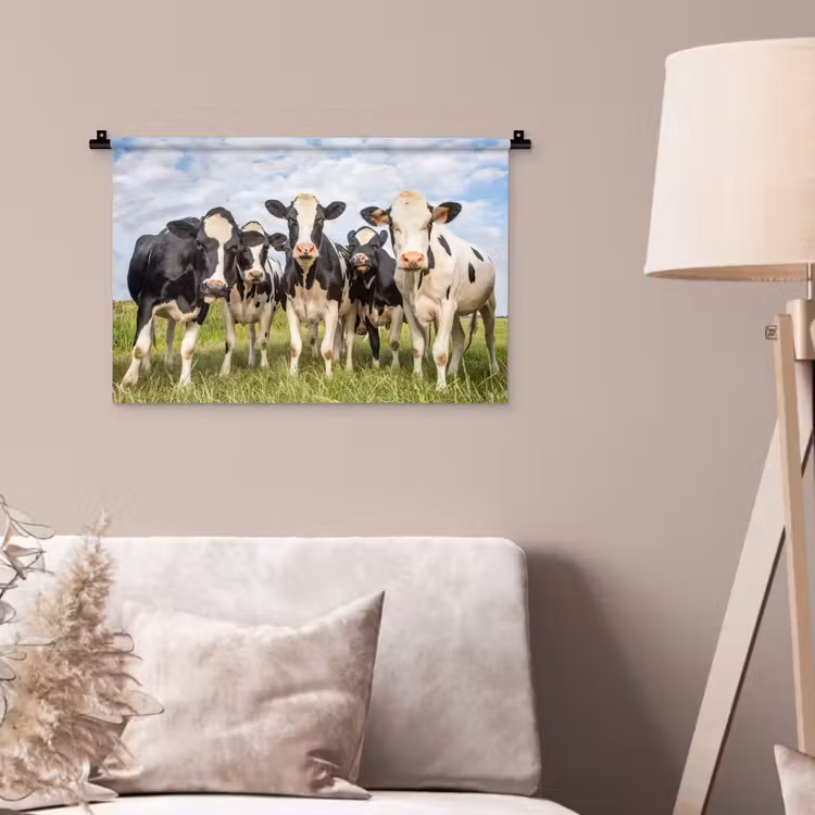 Wandkleed - Koeien - Weiland - Dieren - Natuur - Gras — 2