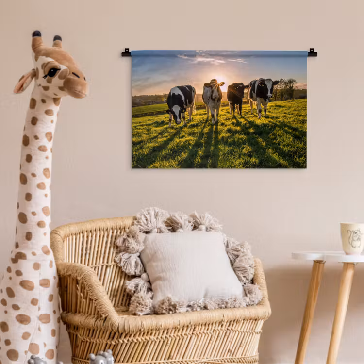 Wandkleed - Koeien - Zon - Gras - Dieren - Boerderij — 5