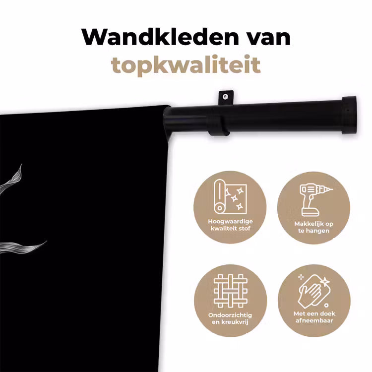 Wandkleed - Maïskolf - Glanzend metaal - Elegant — 3
