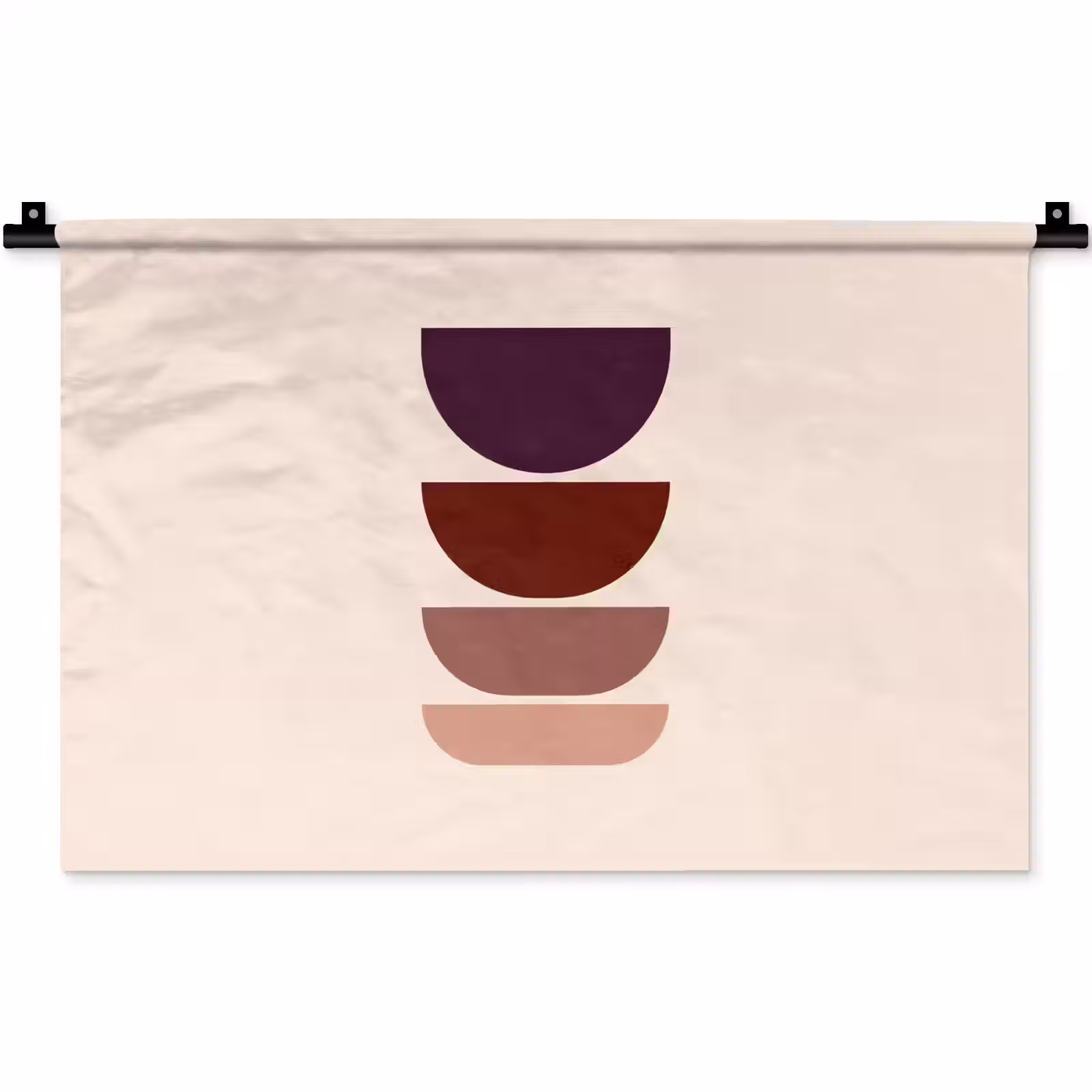 Wandkleed - Harmonieus - Symmetrisch - Rood — 1