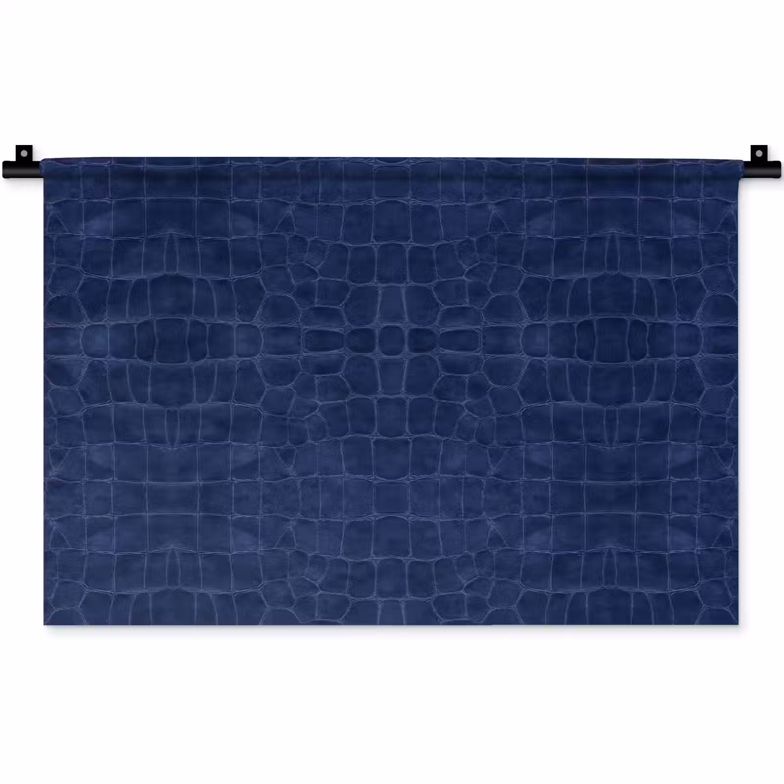 Wandkleed - Krokodil - Leer - Blauw — 1