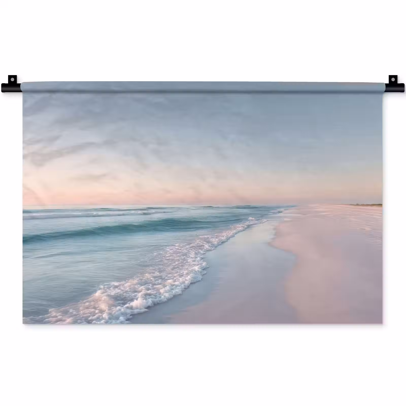 Wandkleed - Kustlijn - Pastel - water — 1