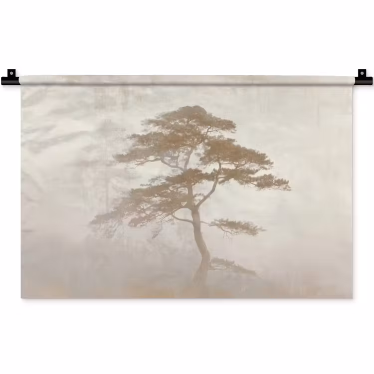 Wandkleed - Boom - Oosterse stijl - Landschap — 1