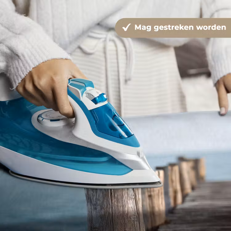 Wandkleed - Houten steiger - Helderblauwe lucht — 6