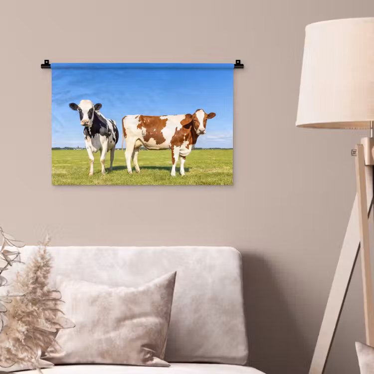 Wandkleed - Koeien - Boerderij - Gras- Natuur - Dieren — 2
