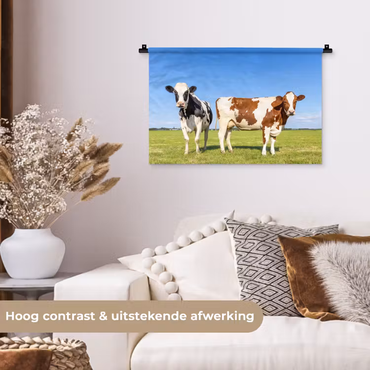 Wandkleed - Koeien - Boerderij - Gras- Natuur - Dieren — 4