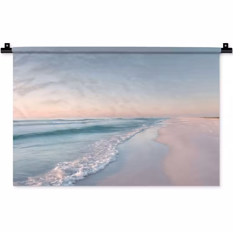 Wandkleed - Kustlijn - Pastel - water — 1