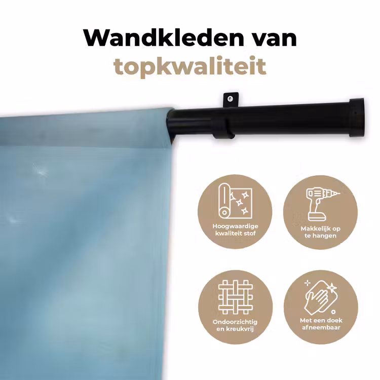Wandkleed - Paardenbloem - Wind - Blauw — 3
