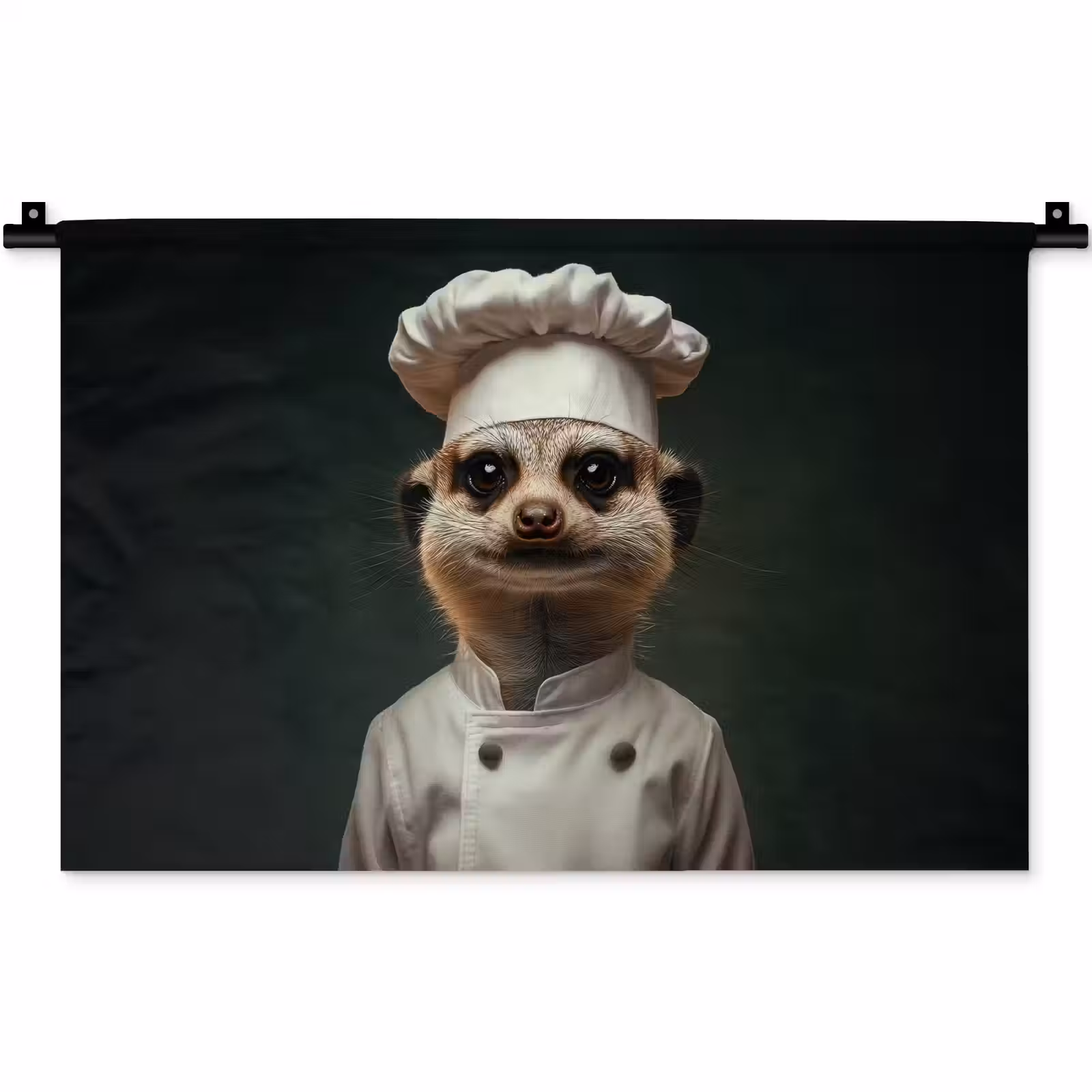 Wandkleed - Dier - Kok - Stokstaartje — 1