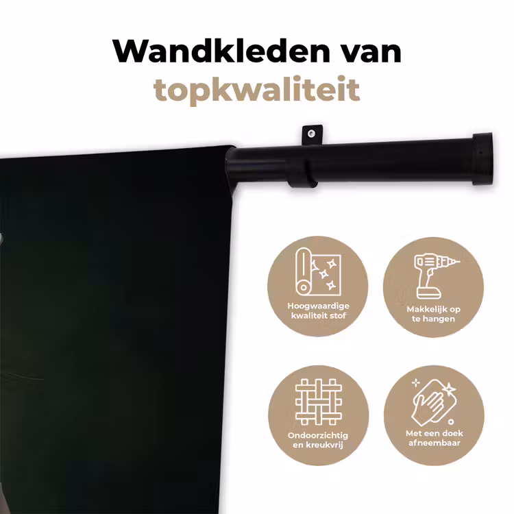 Wandkleed - Dier - Kok - Stokstaartje — 3