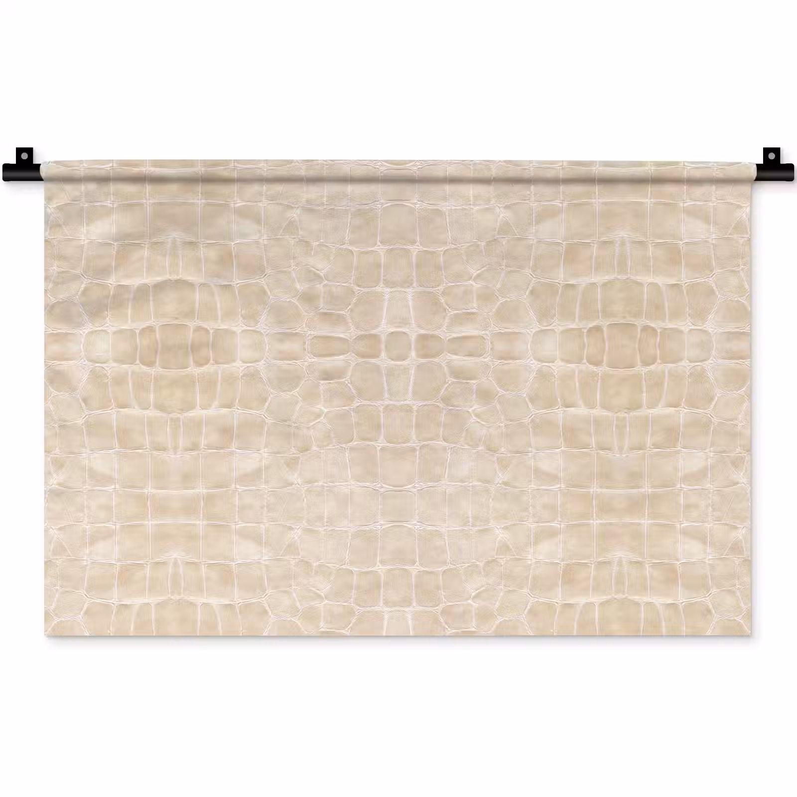 Wandkleed - Krokodil - Leer - Beige — 1