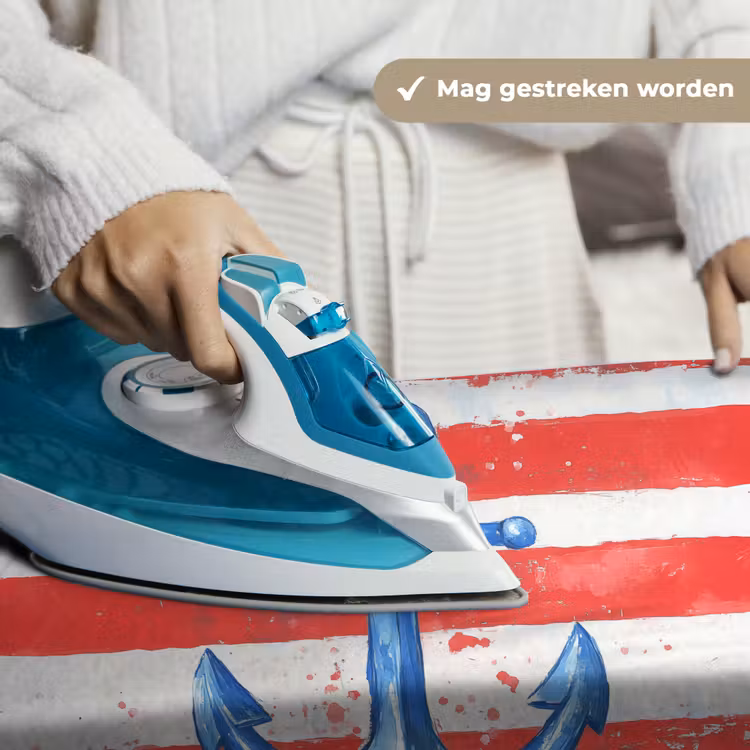 Wandkleed - Anker - Verfspatten - Rood - Blauw — 6