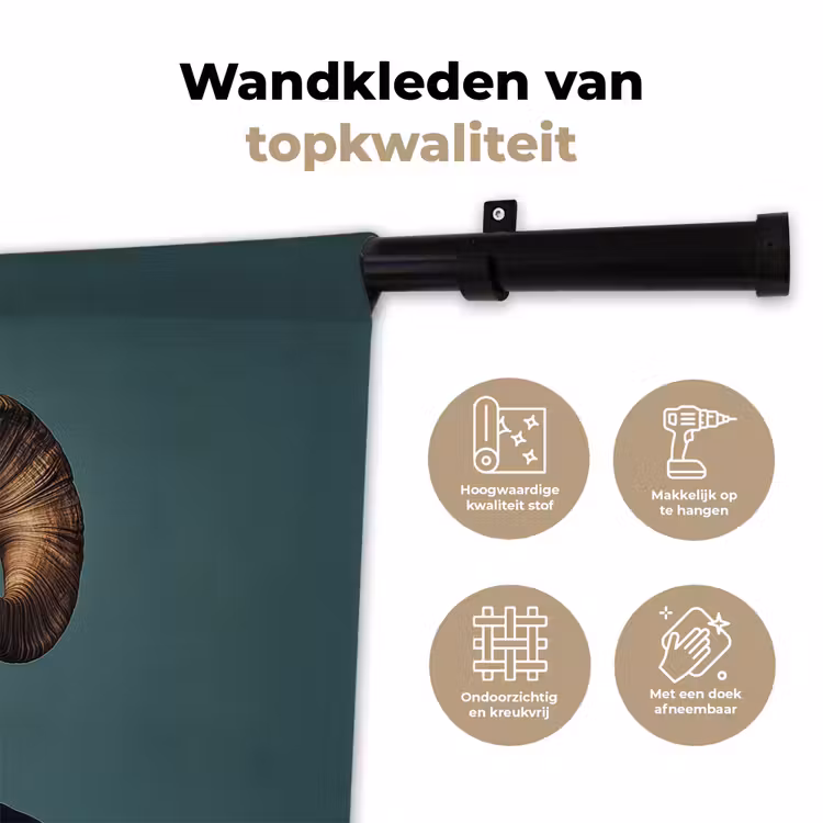 Wandkleed - Geit - Hoorns - Kokskleding — 3