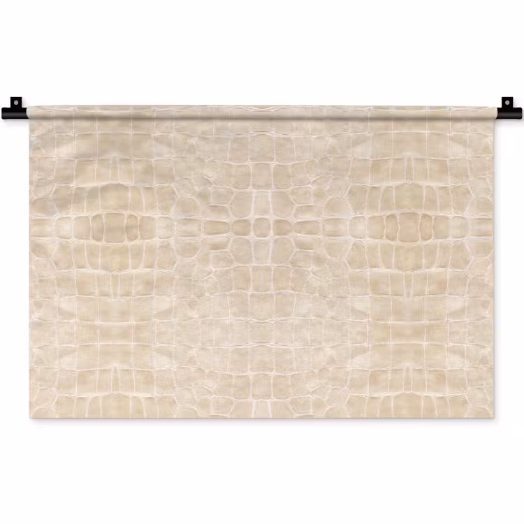 Wandkleed - Krokodil - Leer - Beige — 1