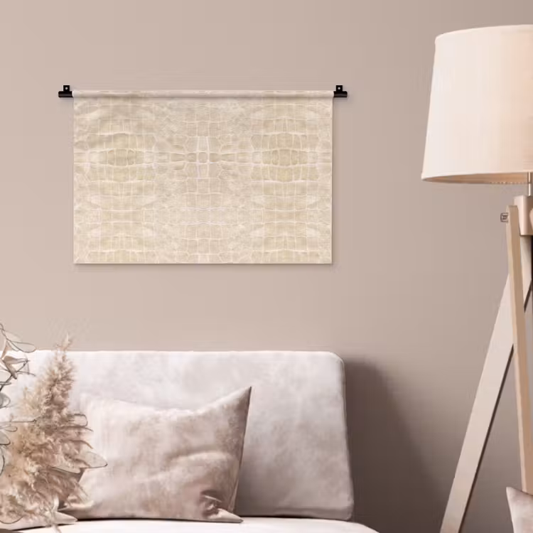 Wandkleed - Krokodil - Leer - Beige — 2