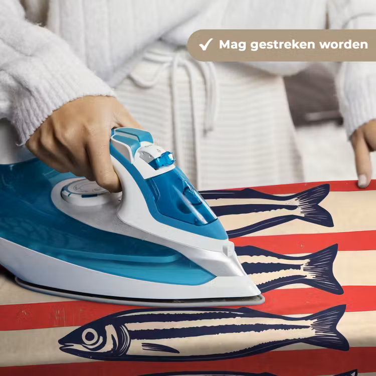 Wandkleed - Sardines - Rood en beige strepen — 6