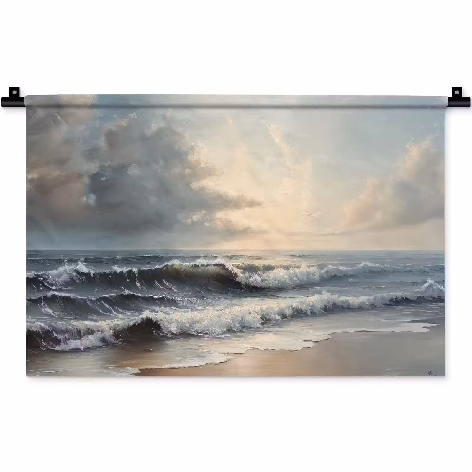 Wandkleed - Strand - Zee - Zonsondergang — 1