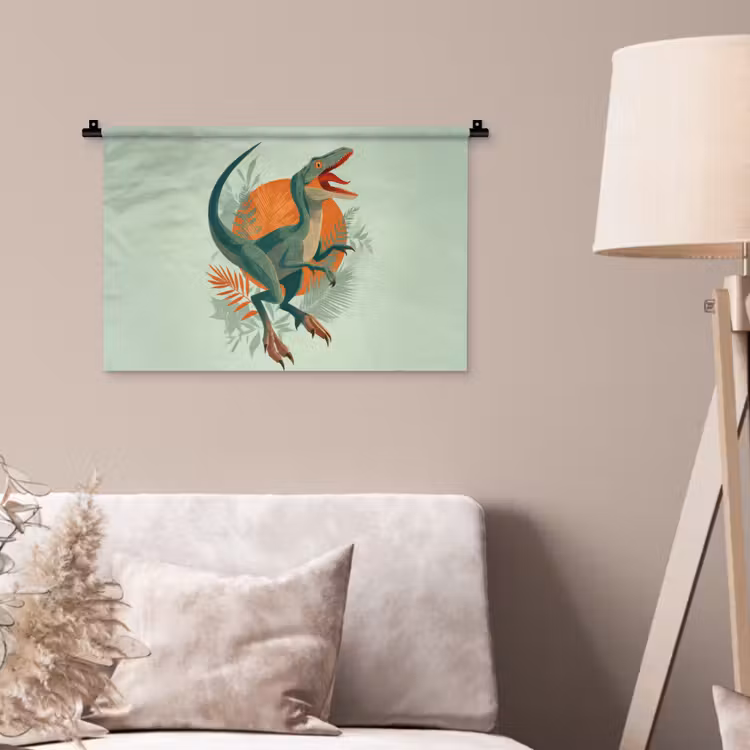 Wandkleed - Dino - Bladeren - Grafisch - Groen — 2