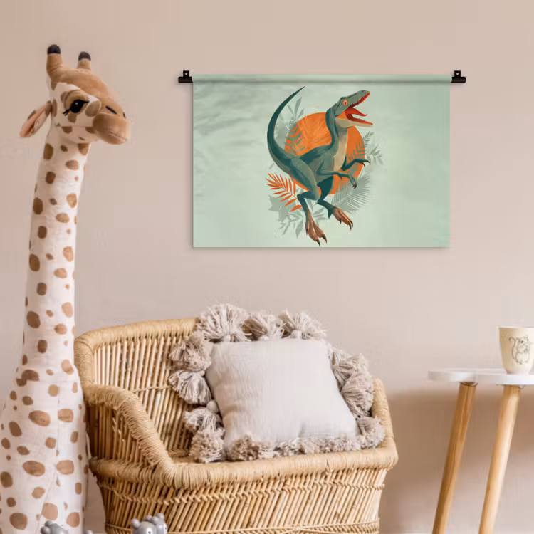 Wandkleed - Dino - Bladeren - Grafisch - Groen — 5