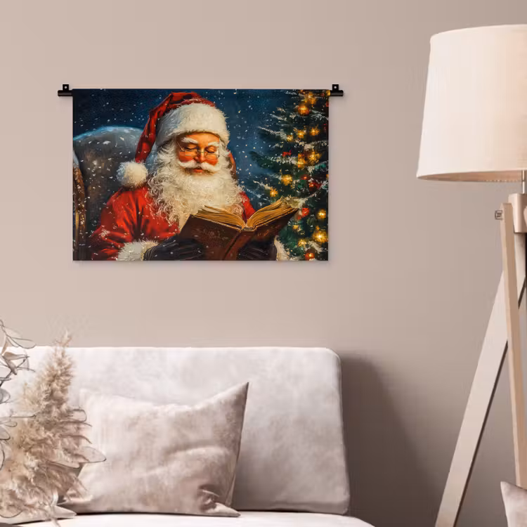 Wandkleed - Kerstman - Kerst - Winter - Kerstboom — 2