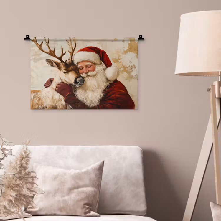 Wandkleed - Kerstman - Rendier - Kerst - Christmas — 2