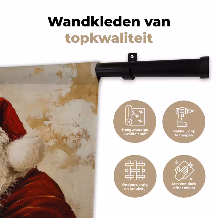 Wandkleed - Kerstman - Rendier - Kerst - Christmas — 3