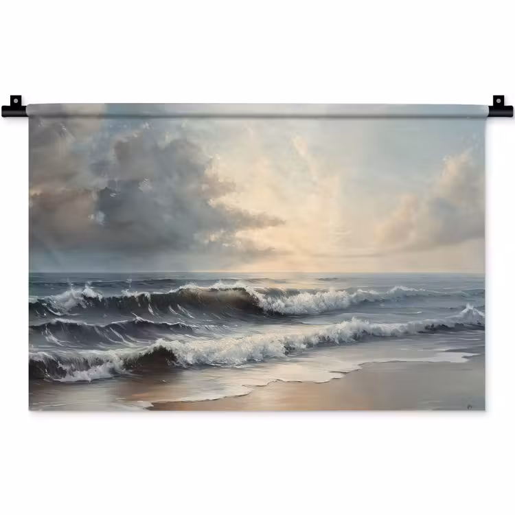 Wandkleed - Strand - Zee - Zonsondergang — 1