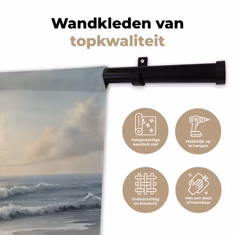 Wandkleed - Strand - Zee - Zonsondergang — 3