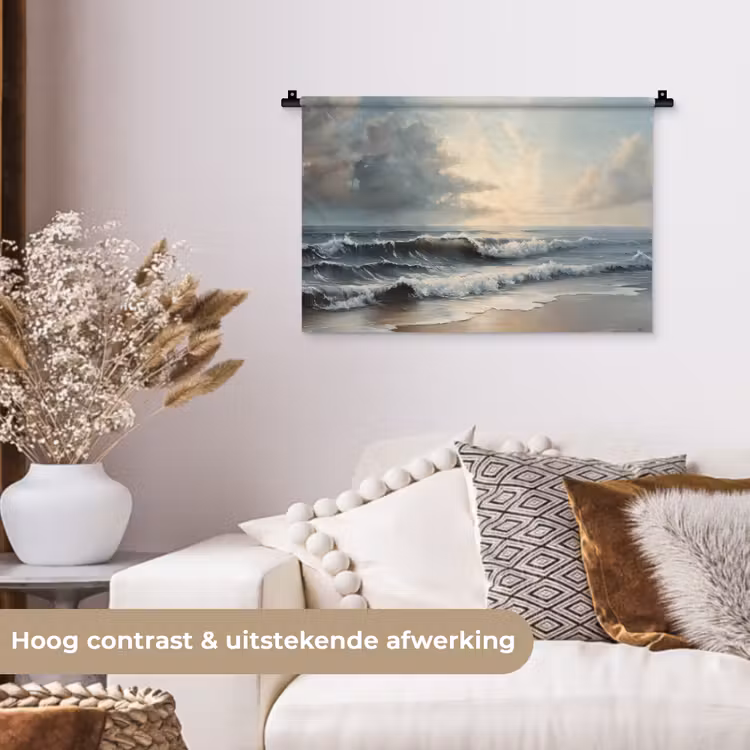 Wandkleed - Strand - Zee - Zonsondergang — 4