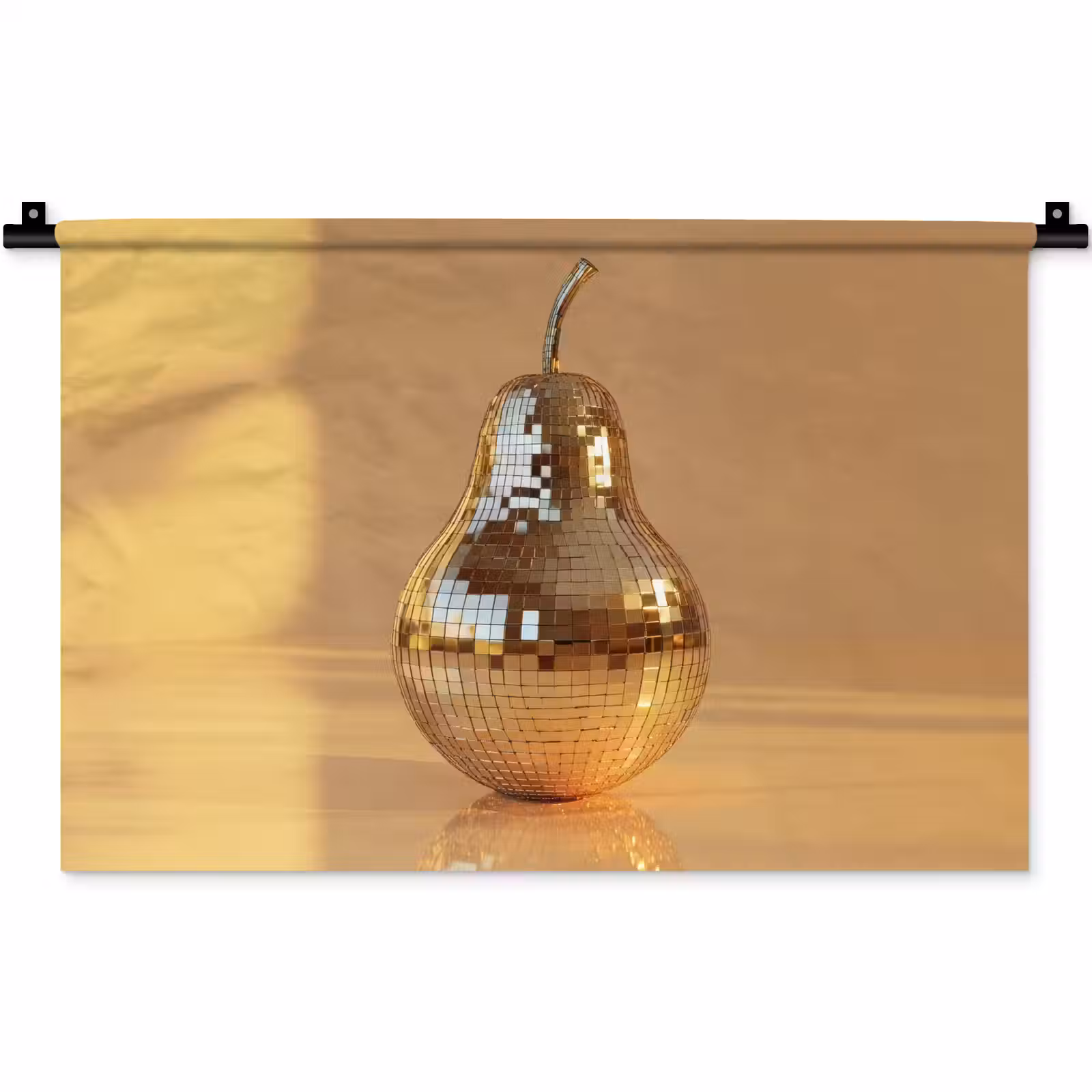 Wandkleed - Goud - Disco - Glitter - Peer — 1