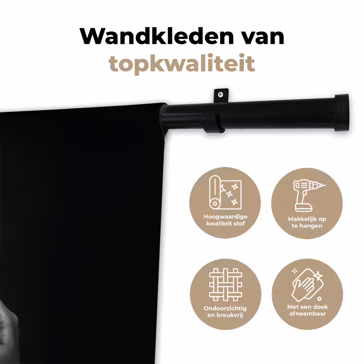 Wandkleed - Bestek - Zwart - Wit — 3