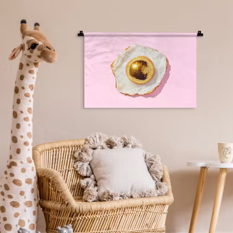 Wandkleed - Ei - Disco - Ontbijt - Glitter — 5