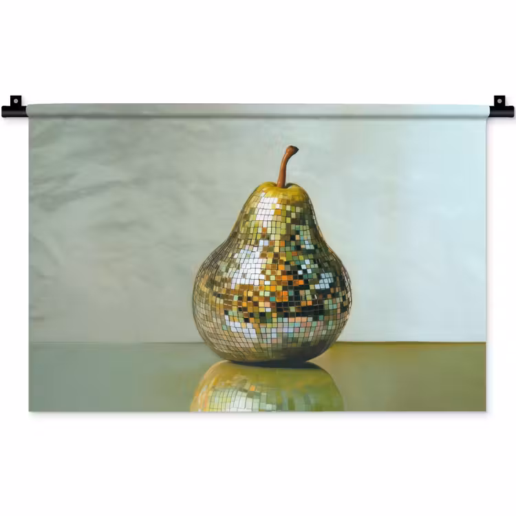 Wandkleed - Fruit - Disco - Art - Glitter — 1