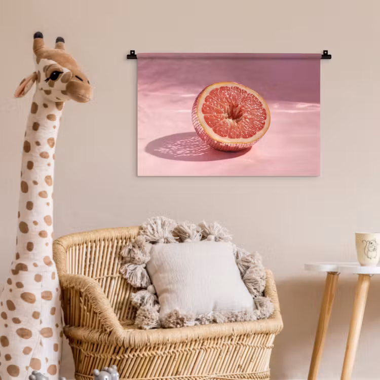 Wandkleed - Grapefruit - Roze - Disco - Shiny — 5