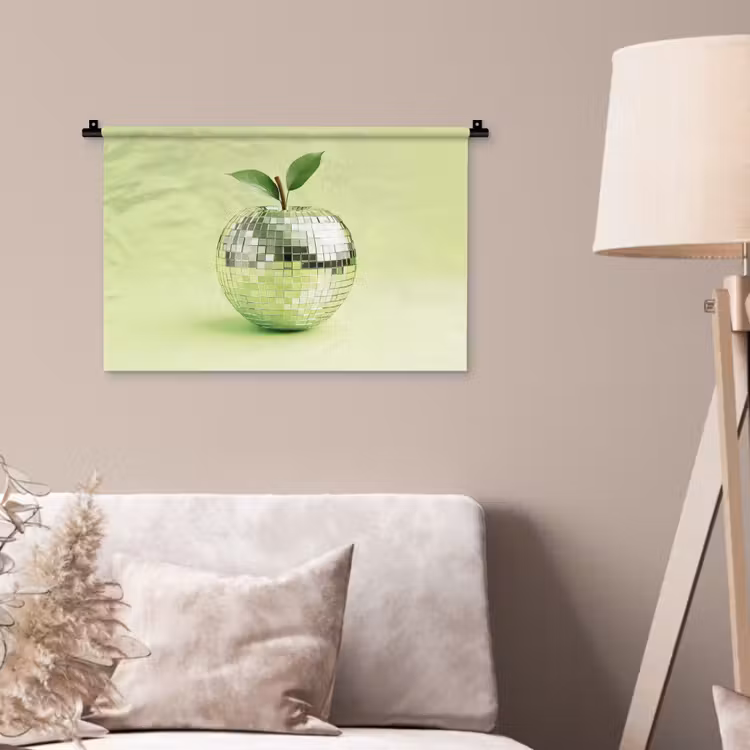 Wandkleed - Groen - Disco - Decoratie - Appel — 2